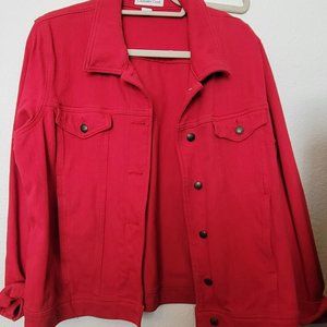 Red Denim 1x Coldwater Creek Jacket